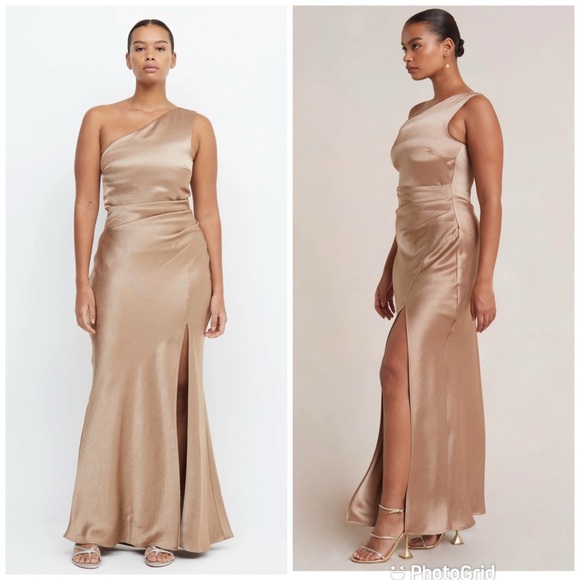 bec + bridge Dresses & Skirts - Bec + Bridge THE DREAMER ASYM DRESS in golden New with Tags!